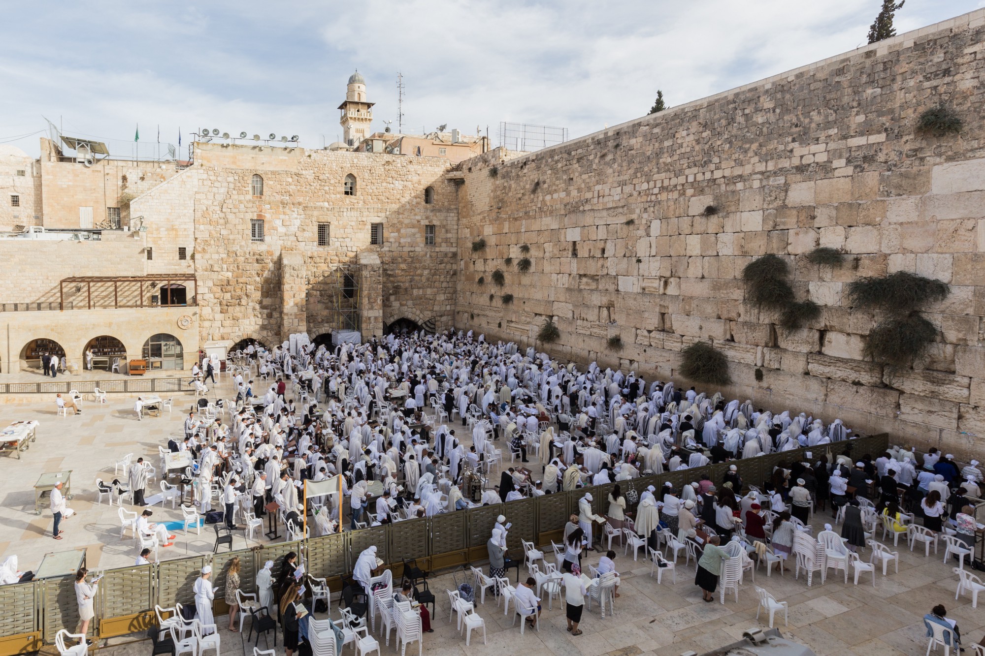 以色列耶路撒冷舊城區的聖殿遺址  —  西牆