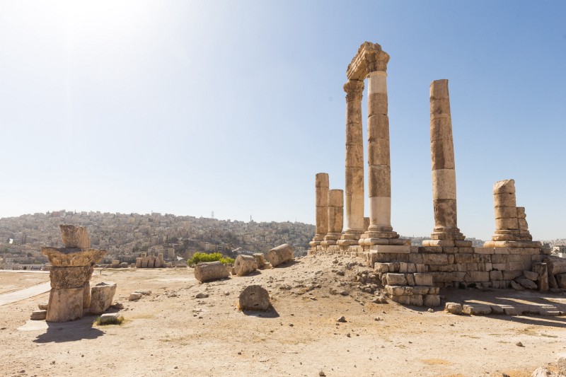 Amman Citadel 的 Temple of Hercules 遺址
